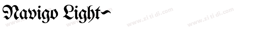 Navigo Light字体转换